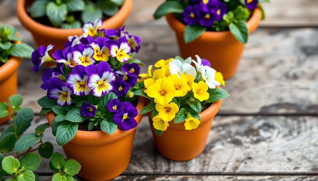 Frost-Hardy Pansy and Viola Combinations for HSR Layout Pots