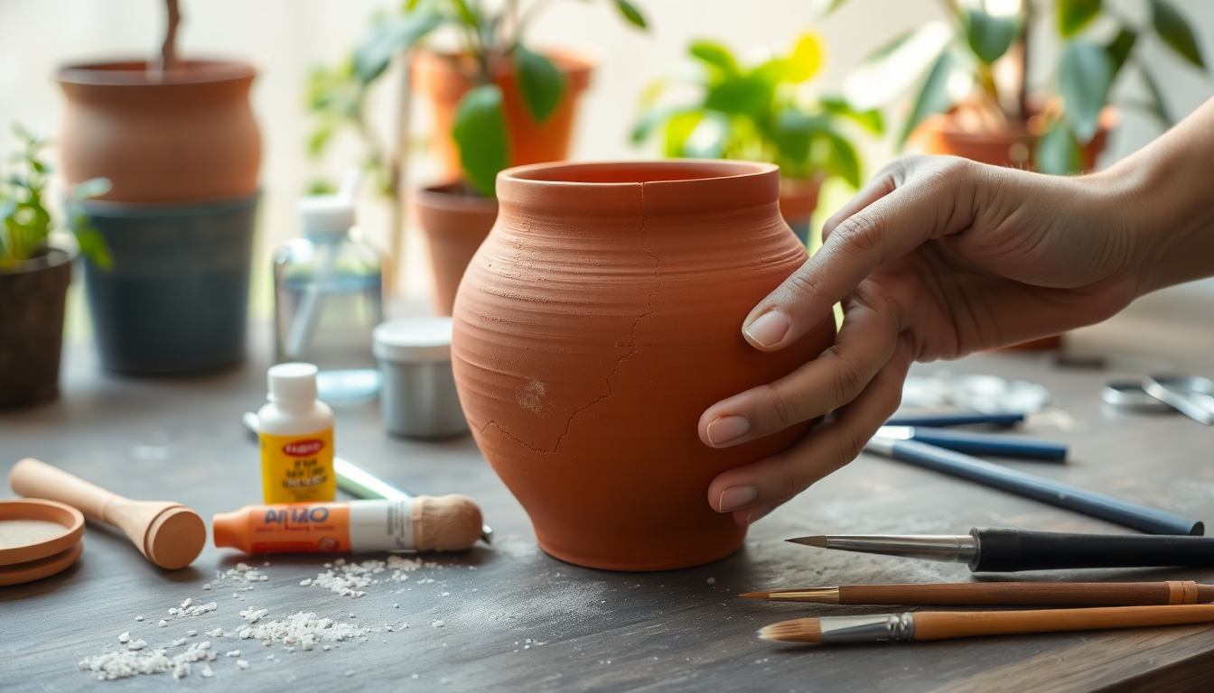 How to Repair Cracked Terracotta Pots: HSR Layout Edition