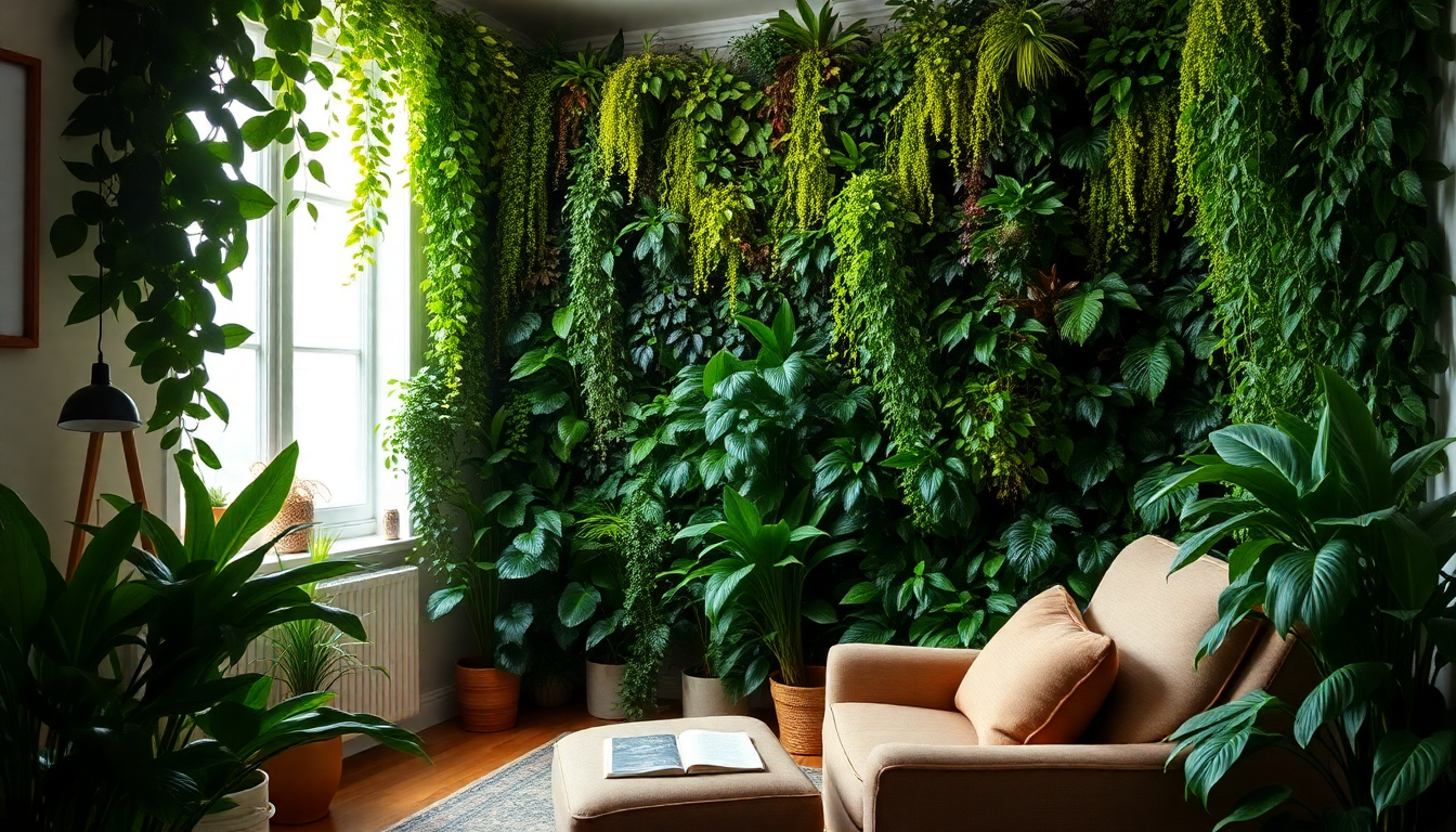 Transform Your Space: How to Create an Indoor Plant Wall in a Small Room
