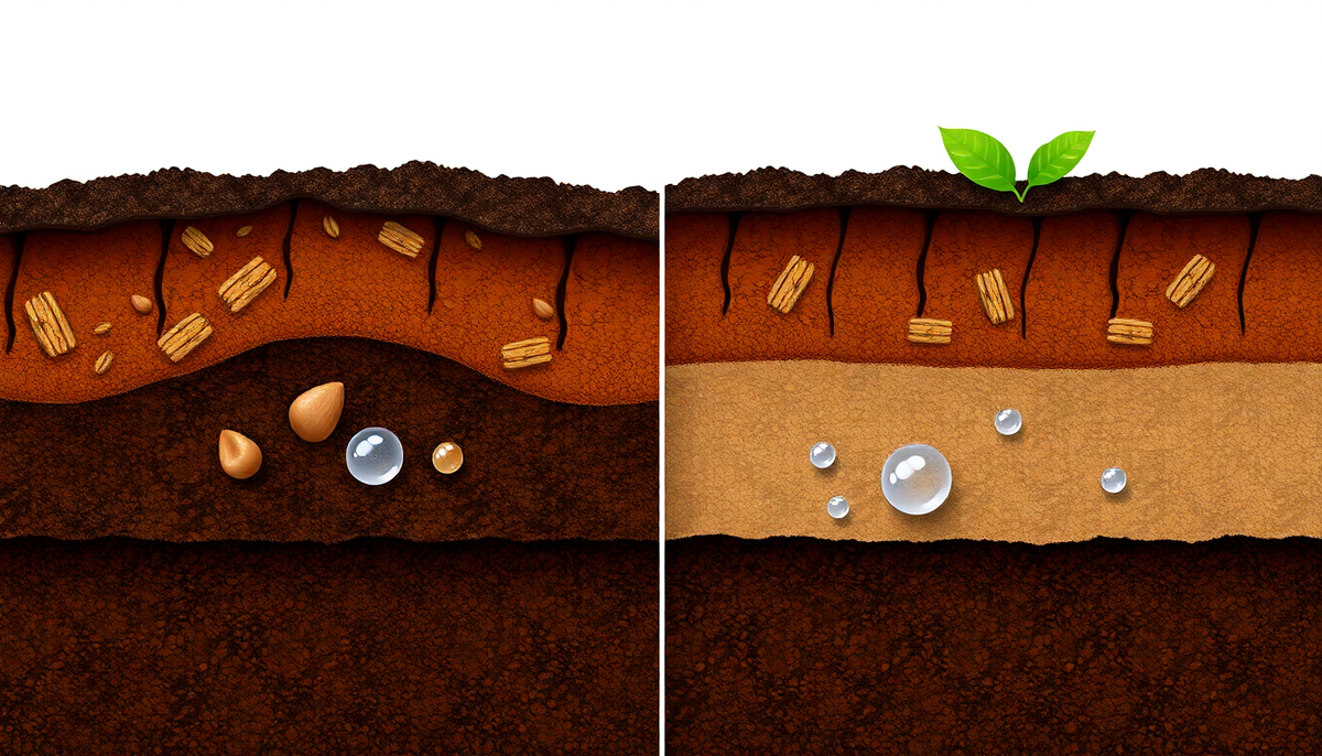 The Importance of Soil Organic Content for Water Holding Capacity