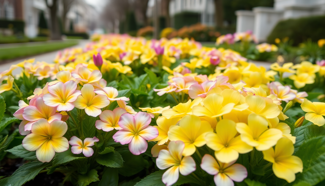 Frost-Hardy Primulas for Early Spring Color in HSR Layout