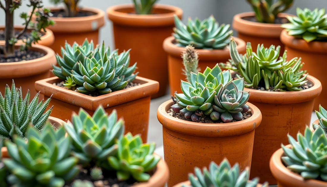 Elevate Your Succulent Garden with Idyl's Breathable Terracotta Planters
