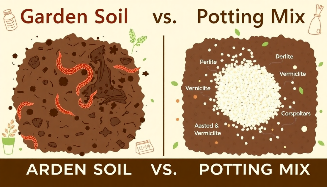 The Difference Between Garden Soil and Potting Mix