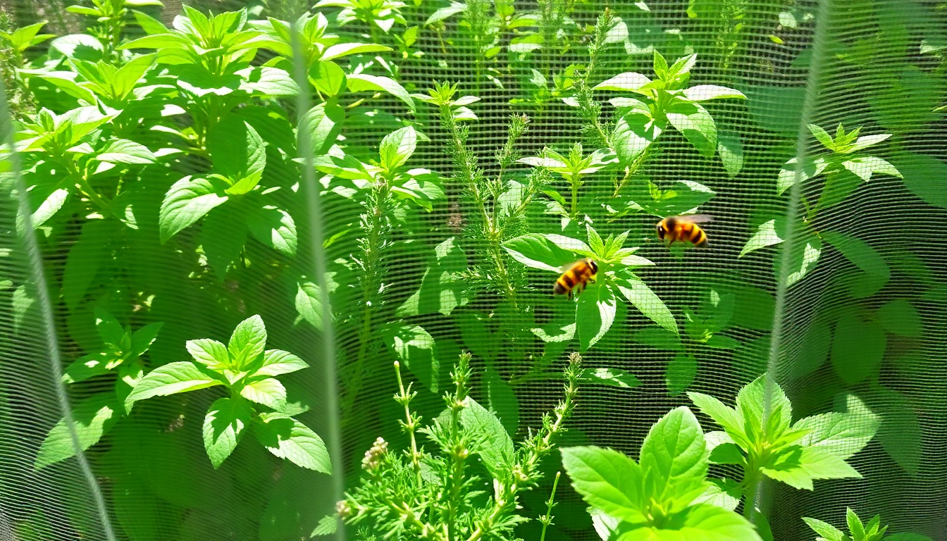 Buzz Off: Protecting Your Herb Garden from Unwanted Bee Visitors