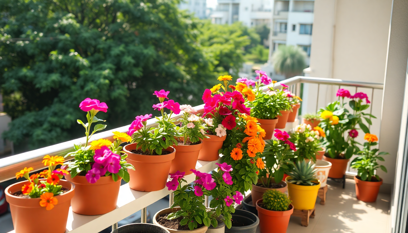 Brighten Up Your Balcony: Low-Maintenance Flowering Plants for Busy Homes in HSR Layout