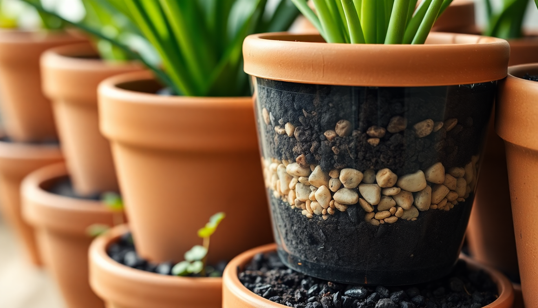 Elevate Your Terracotta Planters: The Art of Layered Drainage for Thriving Plants