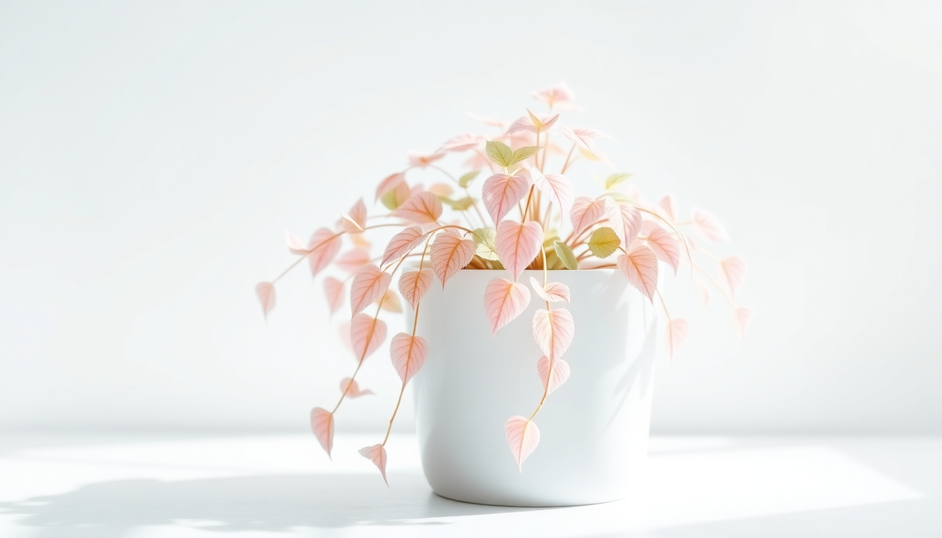 Syngonium Pink Plant in Plastic Pot – Unique Pink Gift Options for Diwali