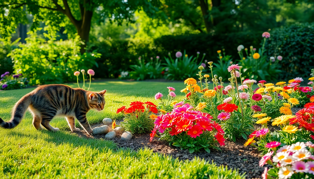 How to Stop Cats from Digging in Your Flower Garden