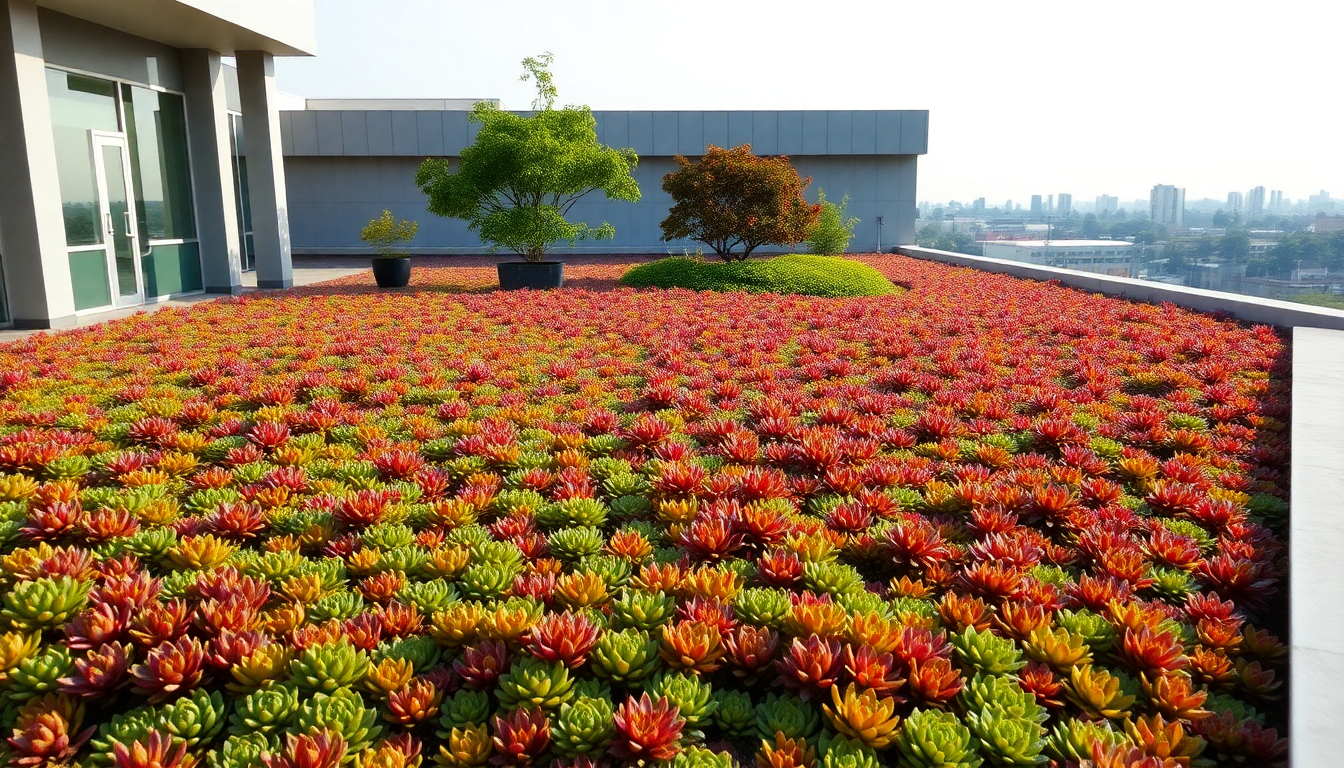 Frost-Resilient Sedum for Roof Garden Color in HSR Layout