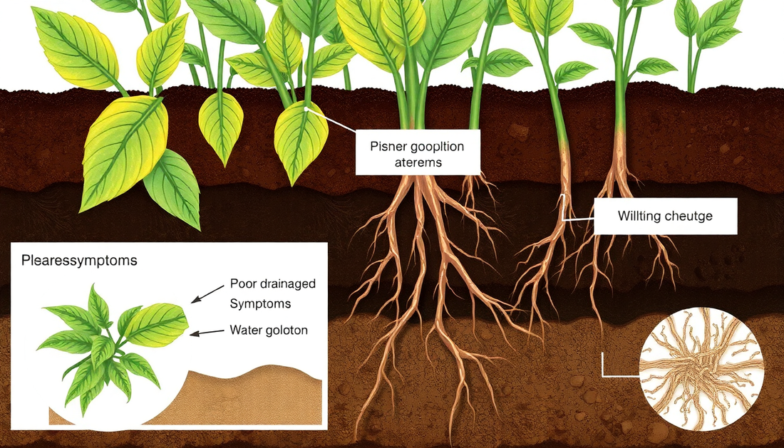 Decoding Plant Distress: How Poor Soil Drainage Mimics Disease Symptoms