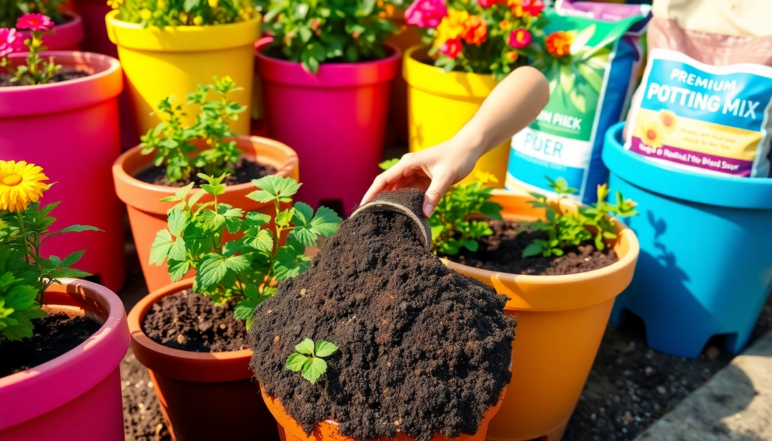 The Ultimate Guide to Choosing the Perfect Potting Mix for Large Flower Pots