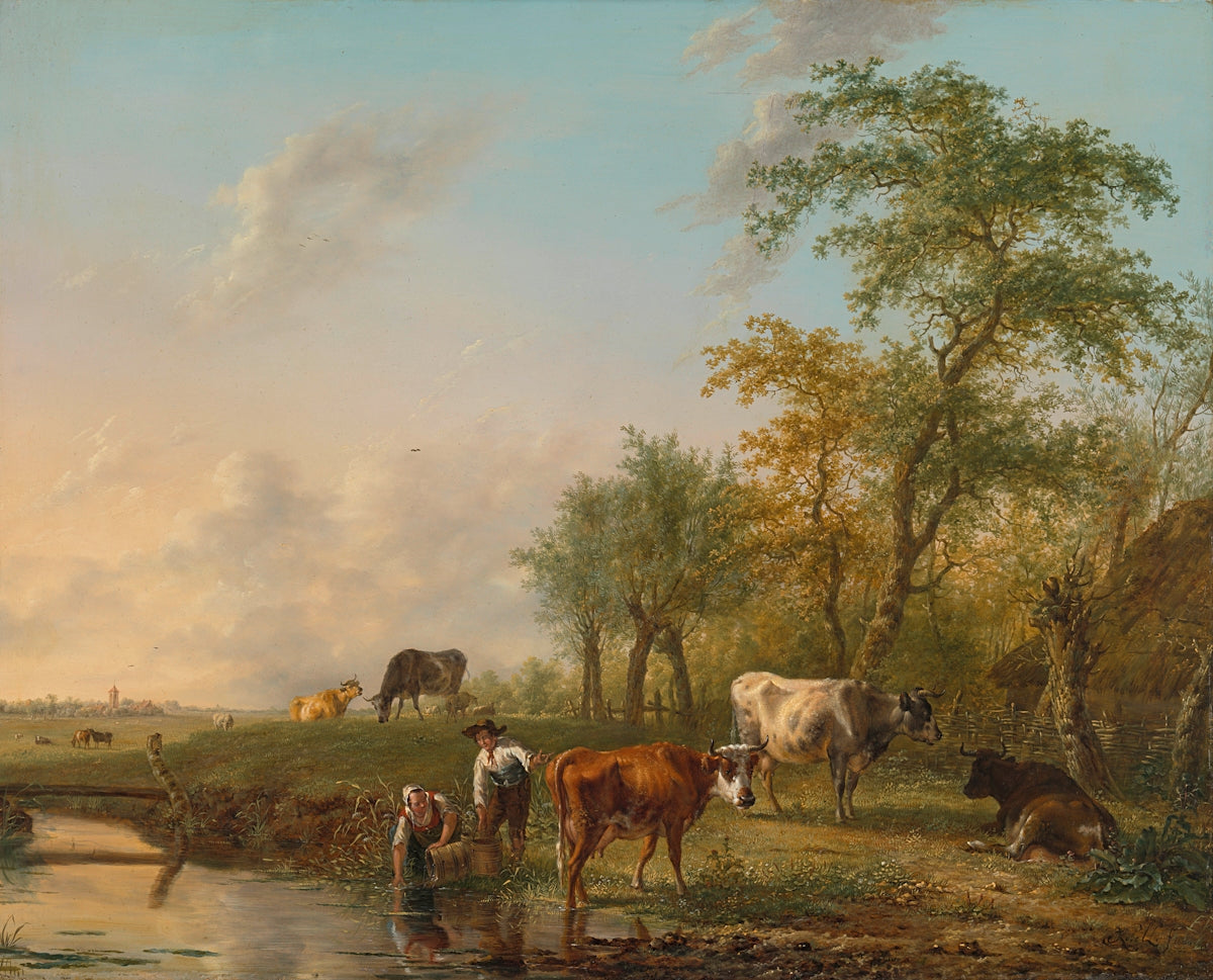 herd of cow on green grass field during daytime