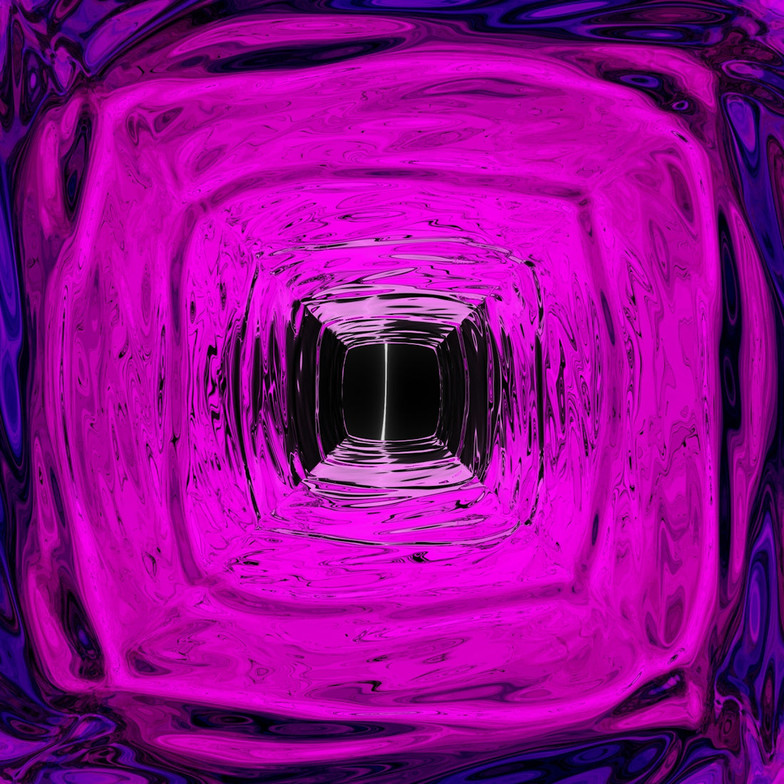 an abstract purple and black background with a square in the center