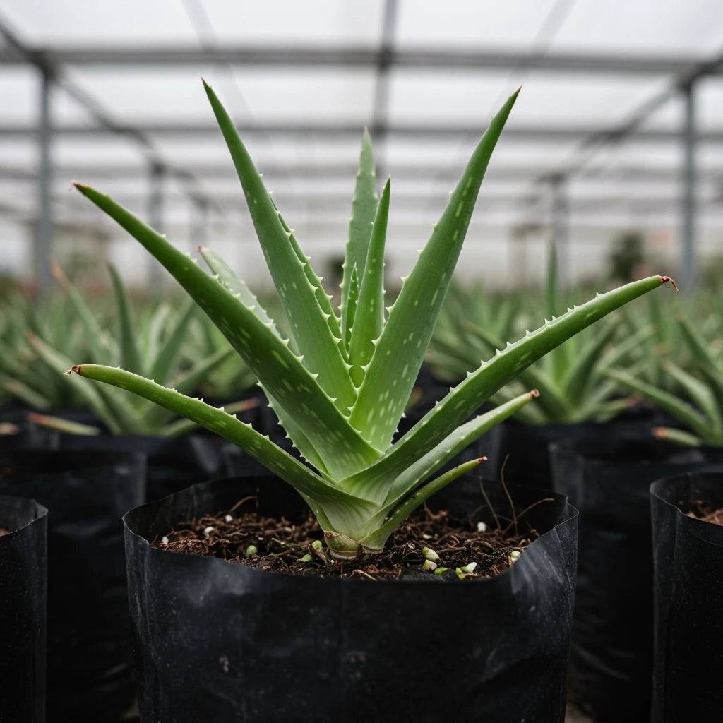 Green Aloevera plant