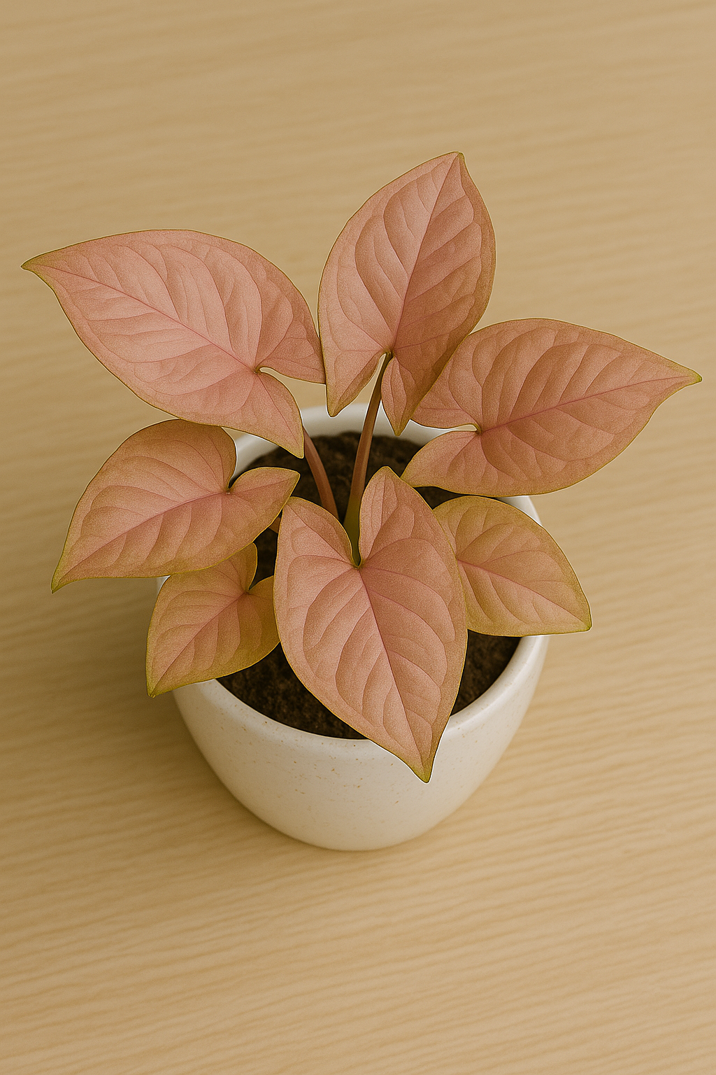 Buy_Syngonium_Pink_plant_online_in_a_stylish_ceramic_pot