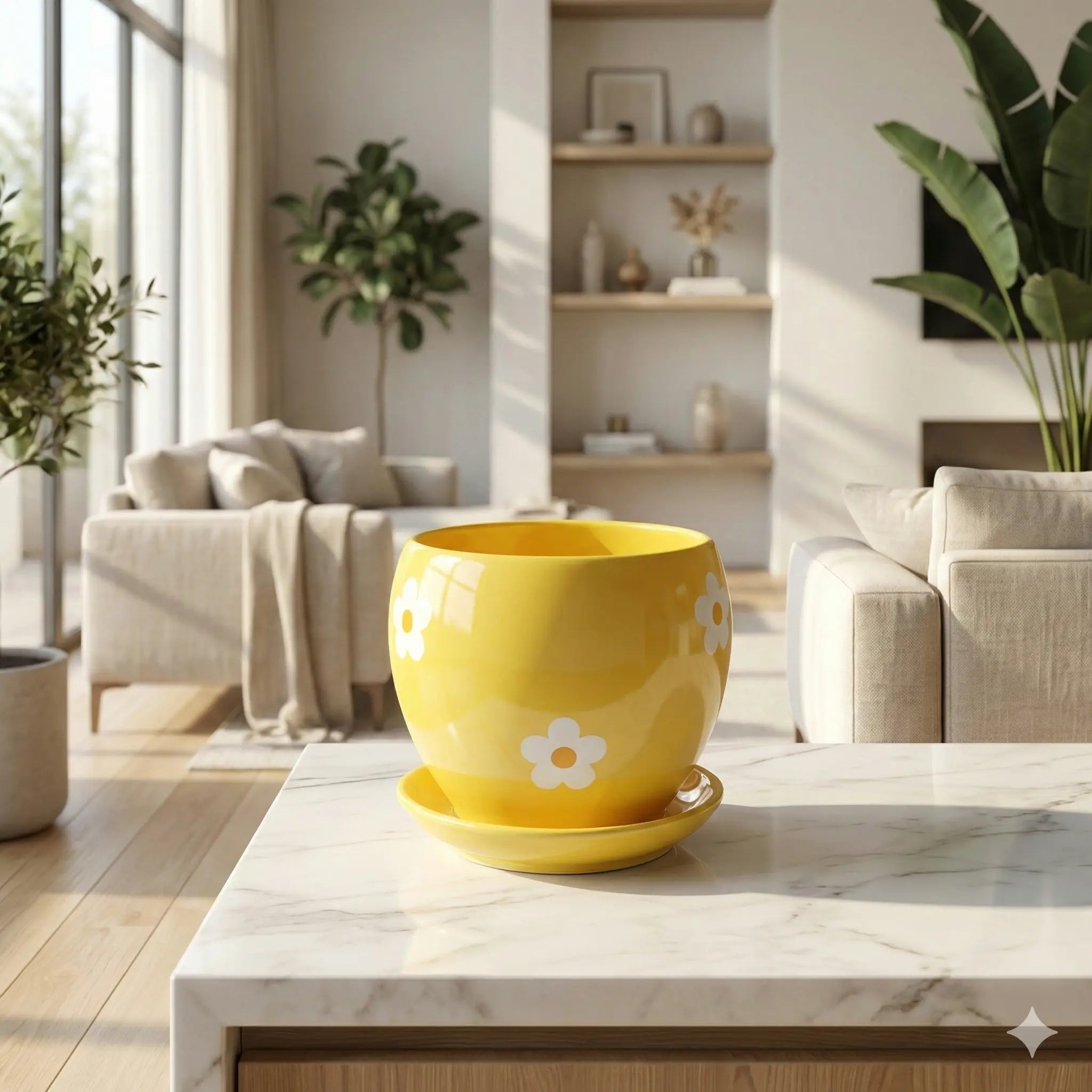 Daisy Ceramic Pot