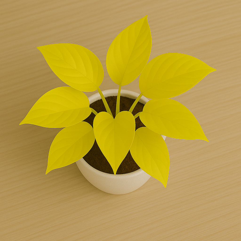 Low maintenance gold money plant