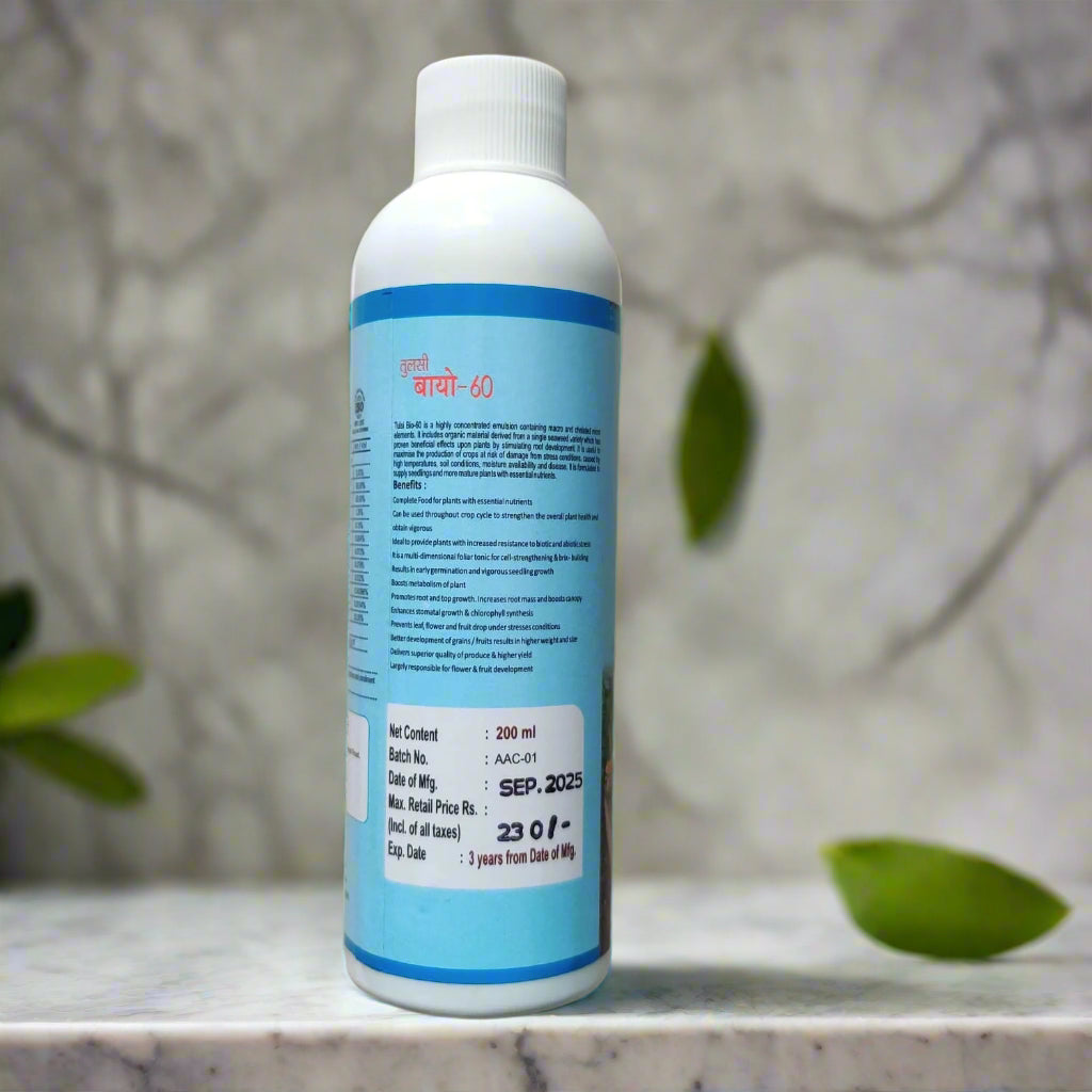 Bio-60 Seaweed Extract Fertilizer (200 ml)